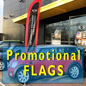 Promotional, Advertising, Car Showroom, Rectangular Feather Flags In Watford, St Albans Hertfordshire.