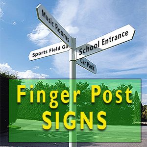 School Finger Post Signs supplies in Watford, St Albans Hertfordshire.